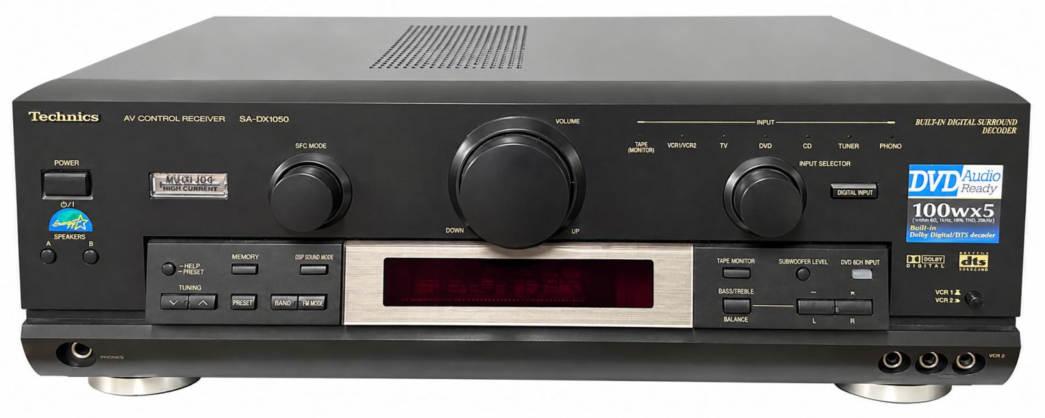 Receptor AV Technics Negro de Estudio
