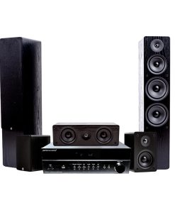 RECEIVER PURE ACOUSTICS AV-4710 + SET PARLANTES 5.0 HTS-707