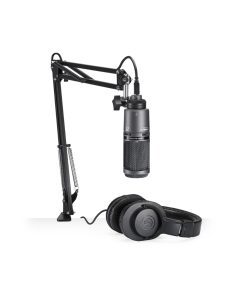 MICROFONO + AUDIFONOS STREAMING/PODCAST AUDIO-TECHNICA AT2020USB+PK