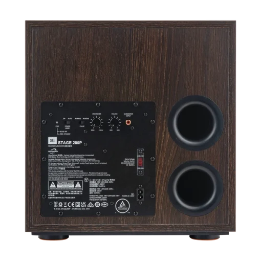 Viste del amplificador del subwoofer JBL 200P