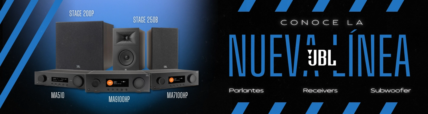Banner nueva línea JBL en Sound Advisors